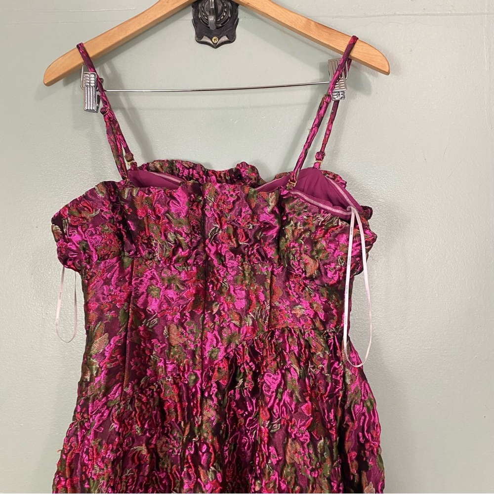 Elliatt Fuchsia Floral Strapless Maxi Dress - Picture 12 of 15